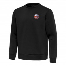 New York Islanders Antigua Black Relevant Lightweight Pullover Sweatshirt