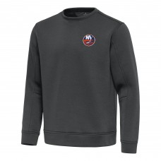 New York Islanders Antigua Pewter Relevant Lightweight Pullover Sweatshirt
