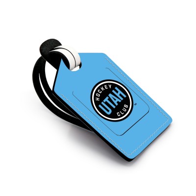 Utah Hockey Club Personalized Leather Luggage Tag