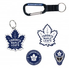 Toronto Maple Leafs WinCraft 5-Pack Key Ring and Fridge Magnet Set