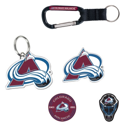 Colorado Avalanche WinCraft 5-Pack Key Ring and Fridge Magnet Set