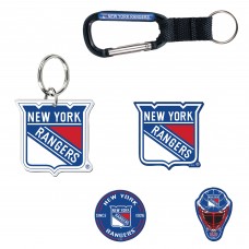 New York Rangers WinCraft 5-Pack Key Ring and Fridge Magnet Set