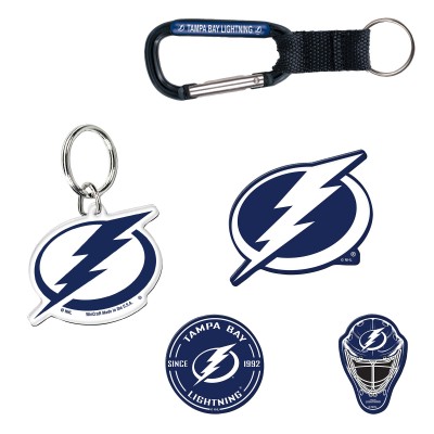 Tampa Bay Lightning WinCraft 5-Pack Key Ring and Fridge Magnet Set