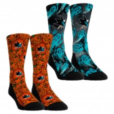 Две пары носков Unisex San Jose Sharks Rock Em Socks Halloween Crew