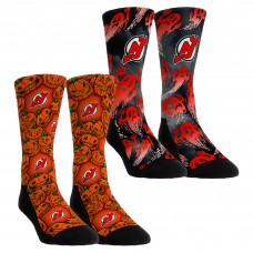 Две пары носков Unisex New Jersey Devils Rock Em Socks Halloween Crew Две пары носков Unisex New Jersey Devils Rock Em Socks Halloween Crew