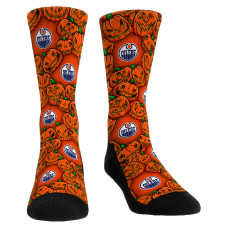 Носки Unisex Edmonton Oilers Rock Em Orange Halloween Crew 2-Pack Set