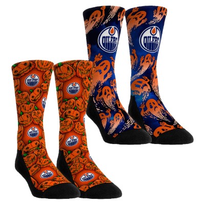 Две пары носков Unisex Edmonton Oilers Rock Em Socks Halloween Crew