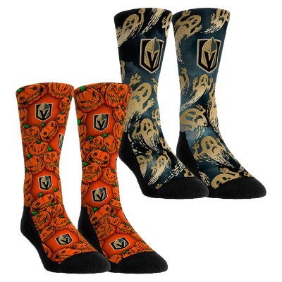 Подростковая Vegas Golden Knights Rock Em Socks Halloween Crew Socks 2-Pack Set
