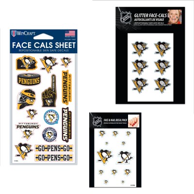 Pittsburgh Penguins WinCraft 4 x 7 Waterless Tattoos Set