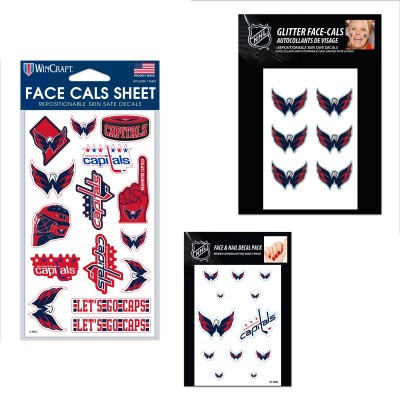 Washington Capitals WinCraft 4 x 7 Waterless Tattoos Set