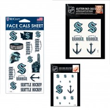 Seattle Kraken WinCraft 4 x 7 Waterless Tattoos Set
