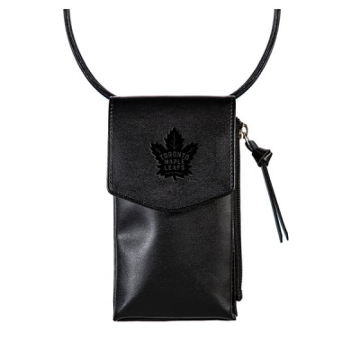 Сумка через плечо Toronto Maple Leafs Hybrid Leather Cell Phone Wallet - Black