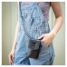 Washington Capitals Black Hybrid Leather Crossbody Cell Phone Wallet