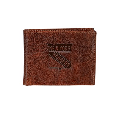 New York Rangers Bi-Fold Leather Passcase Wallet
