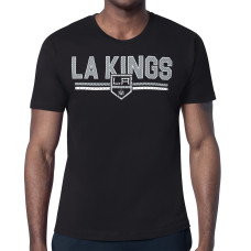 Los Angeles Kings Starter Black Mesh Look Team Name T-Shirt Los Angeles Kings Starter Black Mesh Look Team Name T-Shirt