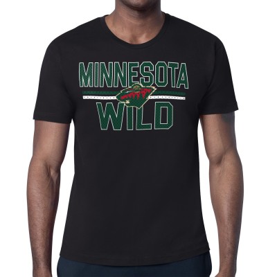 Футболка Minnesota Wild Starter Black Mesh Look Team Name