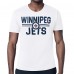 Winnipeg Jets Starter White Mesh Look Team Name T-Shirt