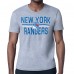 New York Rangers Starter Heather Gray Mesh Look Team Name T-Shirt New York Rangers Starter Heather Gray Mesh Look Team Name T-Shirt