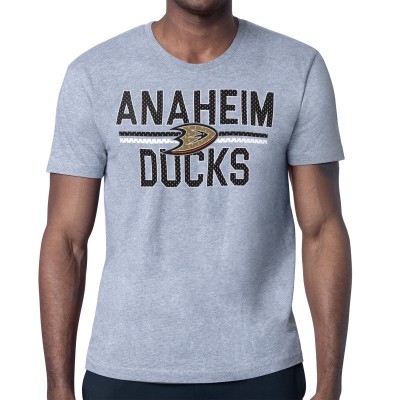 Футболка Anaheim Ducks Starter Heather Gray Mesh Look Team Name