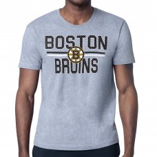 Футболка Boston Bruins Starter Heather Gray Mesh Look Team Name