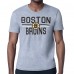 Футболка Boston Bruins Starter Heather Gray Mesh Look Team Name