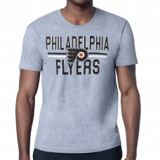 Футболка Philadelphia Flyers Starter Heather Gray Mesh Look Team Name