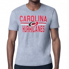 Футболка Carolina Hurricanes Starter Heather Gray Mesh Look Team Name