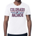 Colorado Avalanche Starter White Mesh Look Team Name T-Shirt