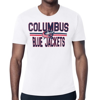 Футболка Columbus Blue Jackets Starter Mesh Look Team Name - White