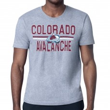 Футболка Colorado Avalanche Starter Heather Gray Mesh Look Team Name