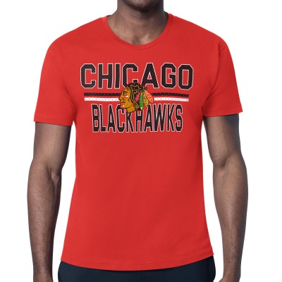Футболка Chicago Blackhawks Starter Mesh Look Team Name - Red