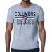 Футболка Columbus Blue Jackets Starter Mesh Look Team Name - Heather Gray