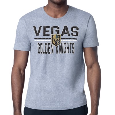 Футболка Vegas Golden Knights Starter Heather Gray Mesh Look Team Name