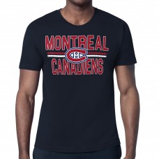 Montreal Canadiens Starter Navy Mesh Look Team Name T-Shirt
