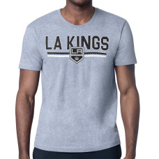Los Angeles Kings Starter Heather Gray Mesh Look Team Name T-Shirt Los Angeles Kings Starter Heather Gray Mesh Look Team Name T-Shirt