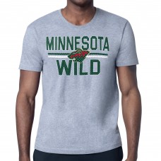 Футболка Minnesota Wild Starter Heather Gray Mesh Look Team Name