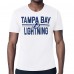 Tampa Bay Lightning Starter White Mesh Look Team Name T-Shirt Tampa Bay Lightning Starter White Mesh Look Team Name T-Shirt