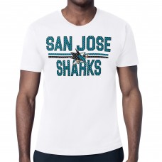 Футболка San Jose Sharks Starter White Mesh Look Team Name