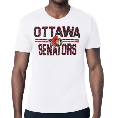 Ottawa Senators Starter White Mesh Look Team Name T-Shirt