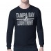 Футболка Tampa Bay Lightning Starter Navy Mesh Look Team Name Long Sleeve