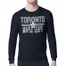 Футболка с длинным рукавом Toronto Maple Leafs Starter Navy Mesh Look Team Name