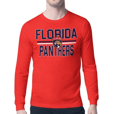 Футболка с длинным рукавом Florida Panthers Starter Mesh Look Team Name - Red