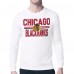 Футболка с длинным рукавом Chicago Blackhawks Starter Mesh Look Team Name - White