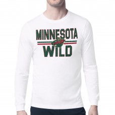 Футболка с длинным рукавом Minnesota Wild Starter White Mesh Look Team Name