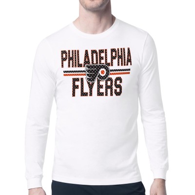 Футболка с длинным рукавом Philadelphia Flyers Starter White Mesh Look Team Name