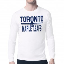 Футболка с длинным рукавом Toronto Maple Leafs Starter White Mesh Look Team Name