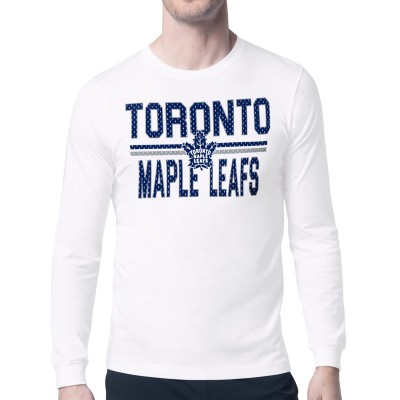 Футболка с длинным рукавом Toronto Maple Leafs Starter White Mesh Look Team Name