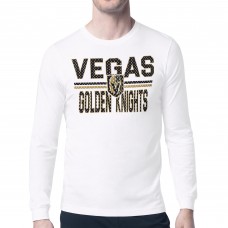Футболка с длинным рукавом Vegas Golden Knights Starter White Mesh Look Team Name