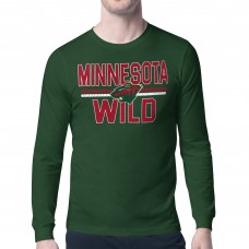 Футболка с длинным рукавом Minnesota Wild Starter Green Mesh Look Team Name