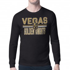 Футболка с длинным рукавом Vegas Golden Knights Starter Black Mesh Look Team Name